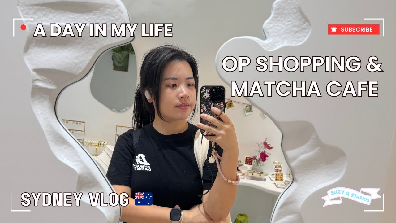 SYDNEY 🇦🇺 Vlog | Banana Bread Matcha | OP Shopping in Newtown |  SUZY Q STUDIOS