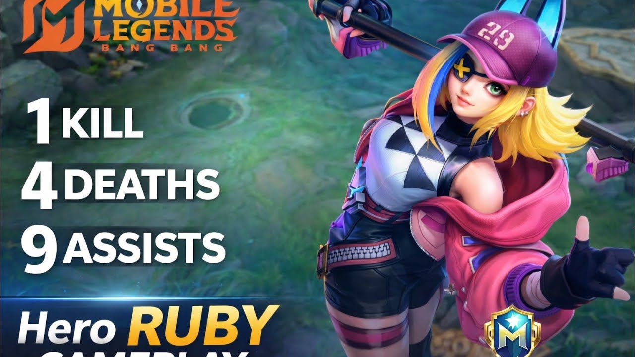 Gameplay Ruby Mobile Legends | 1 Kill 4 Death 9 Assist — Early Game Sulit, Late Game Mulai Kuat