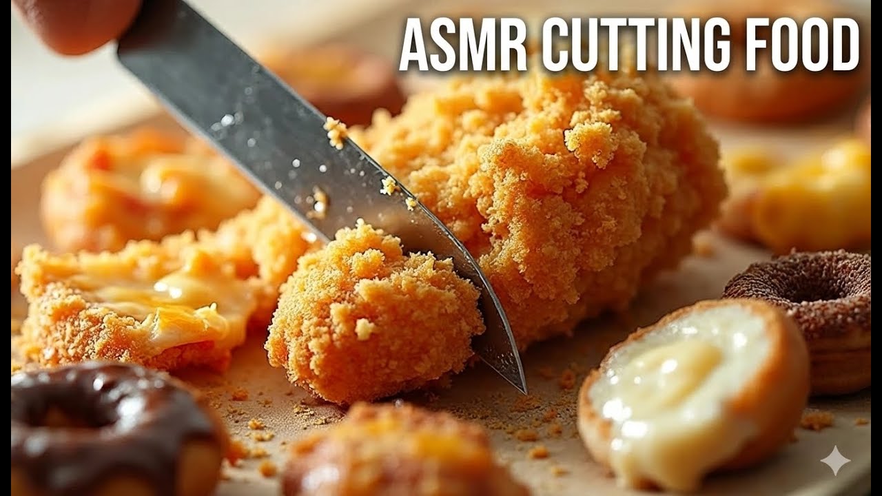 Satisfying ASMR Cutting Real Foods | Crispy, Crunchy & Juicy Slices