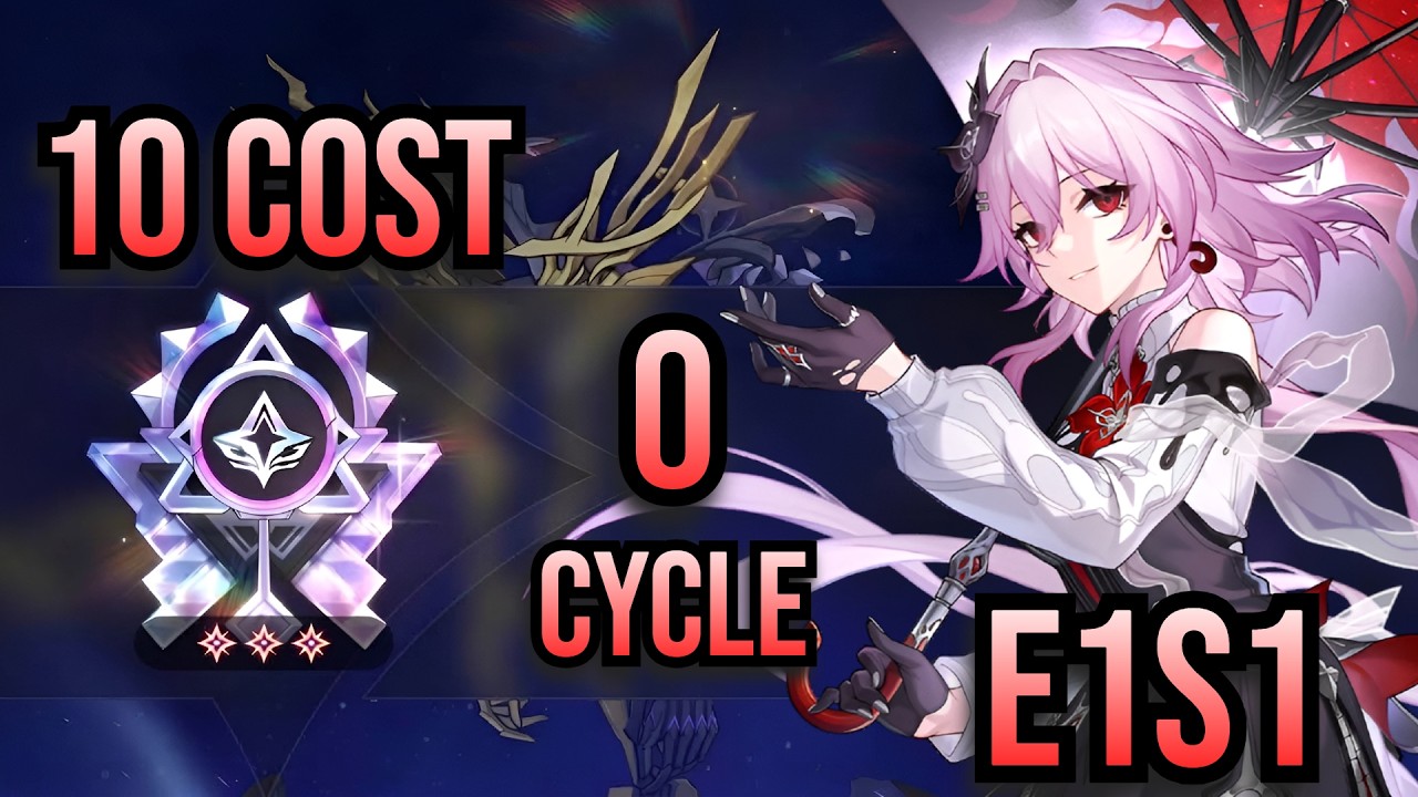 NO E2? E1 CAN DO IT TOO! TRUE 10 COST E1S1 Evernight 0 Cycle Clear Showcase | Honkai Star Rail 4.5