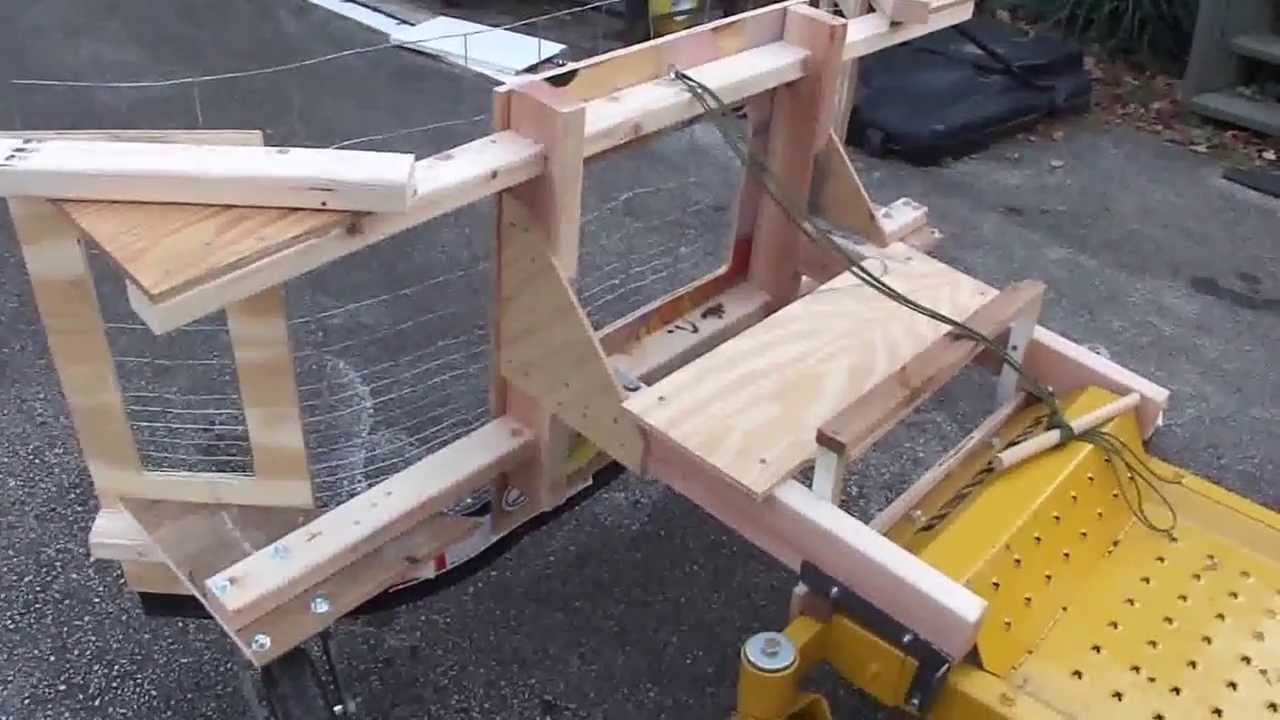Homemade Leaf Plow for Hustler Raptor Zero Turn Mower