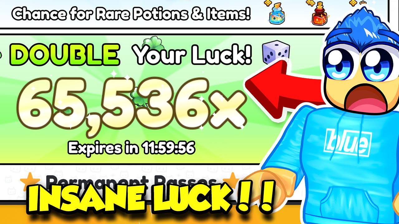 I GOT MAX LUCK FOR FREE IN PETS GO MODDED AND GOT INSANE HUGE PETS!!