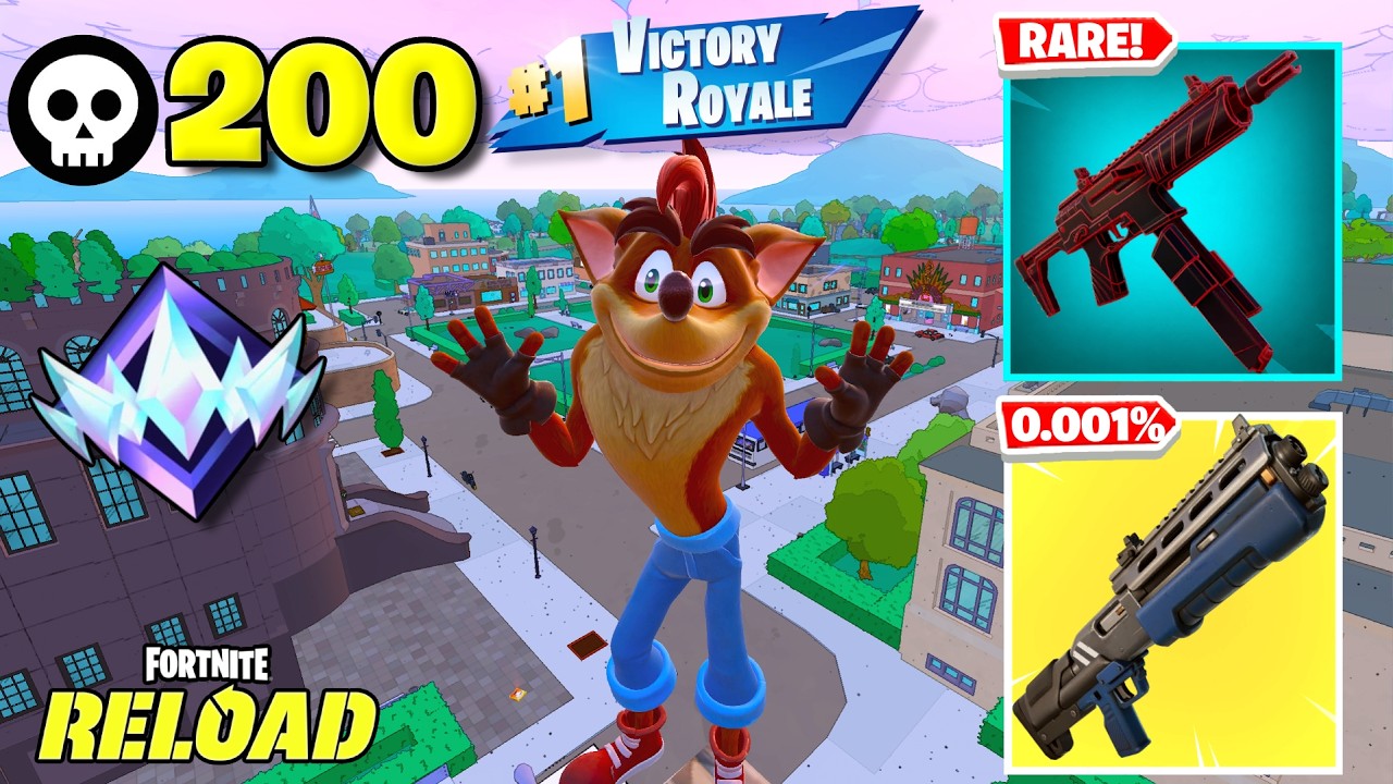 NEW CRASH BANDICOOT SKIN! 200 Elimination Solo 