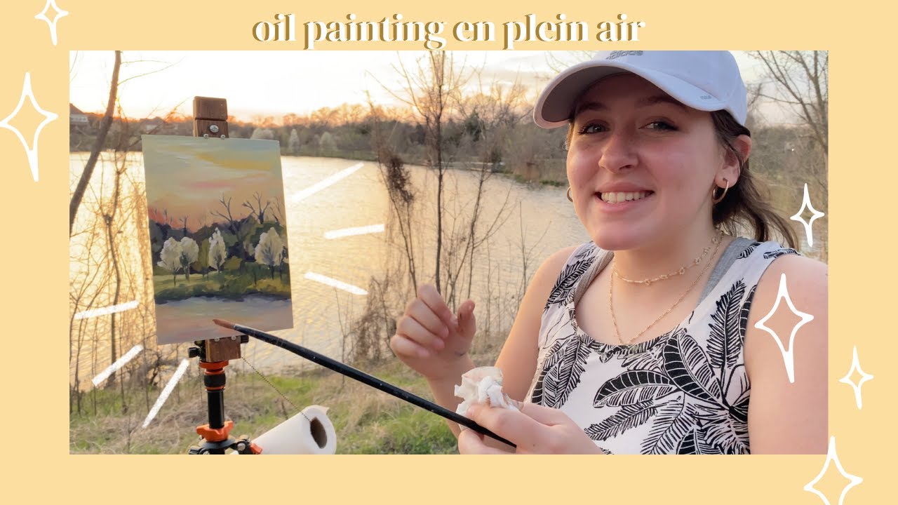 Painting en Plein Air: Episode 14 - Euless, TX - McCormick Park + Painting a Sunset + Spring Blooms