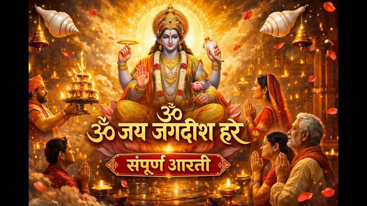 ॐ जय जगदीश हरे आरती | Om Jai Jagdish Hare Aarti | Vishnu Aarti | Full Aarti with Lyrics | Gyan Shift