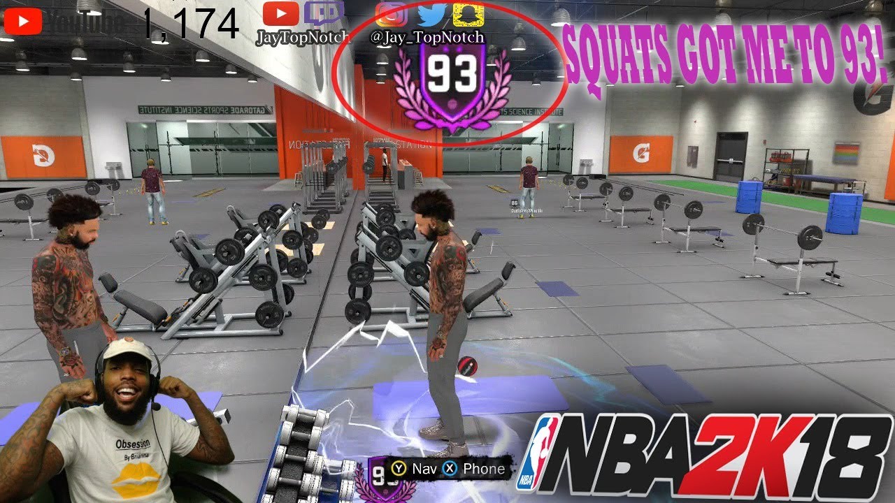 I GOT TO 93 OVERALL BY DOING SQUATS & RUNNING WITH RANDOMS!💯 *NOT CLICKBAIT* | NBA 2k18