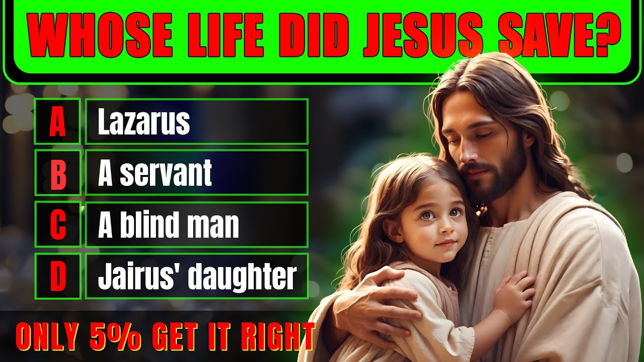 Life of Jesus Question & Answer | 25 Bible Questions To Test Your Bible Knowledge | The Bible Quiz