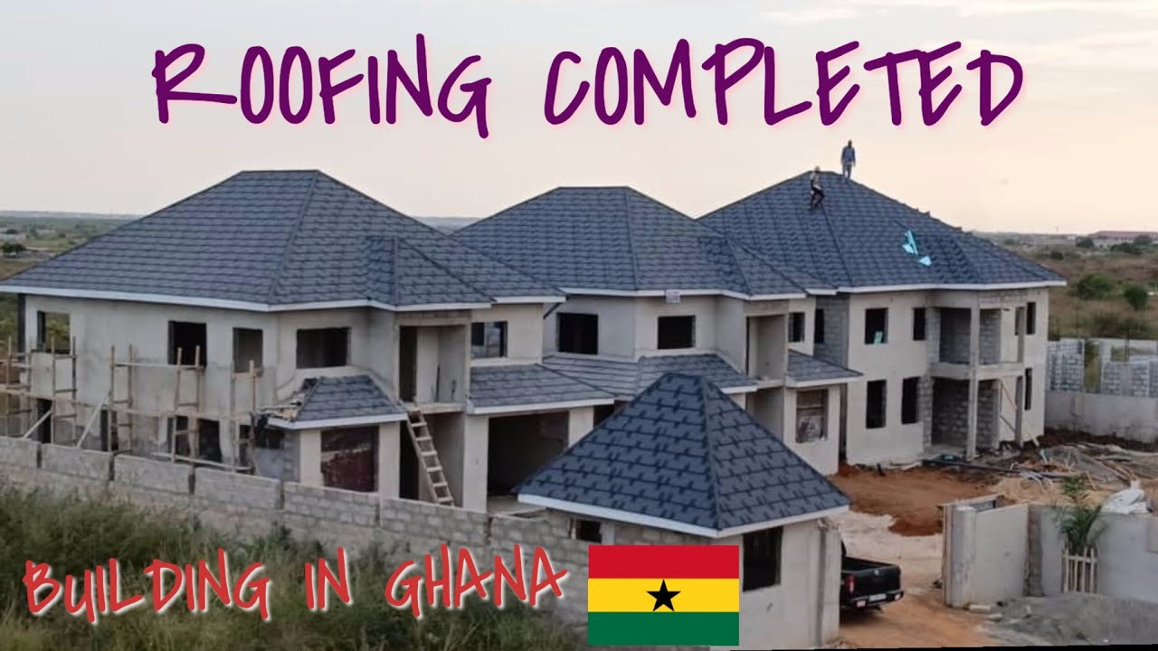 Roofing Completed! Dampproofing || Sand Filling || Plumbing Updates || Building in Ghana