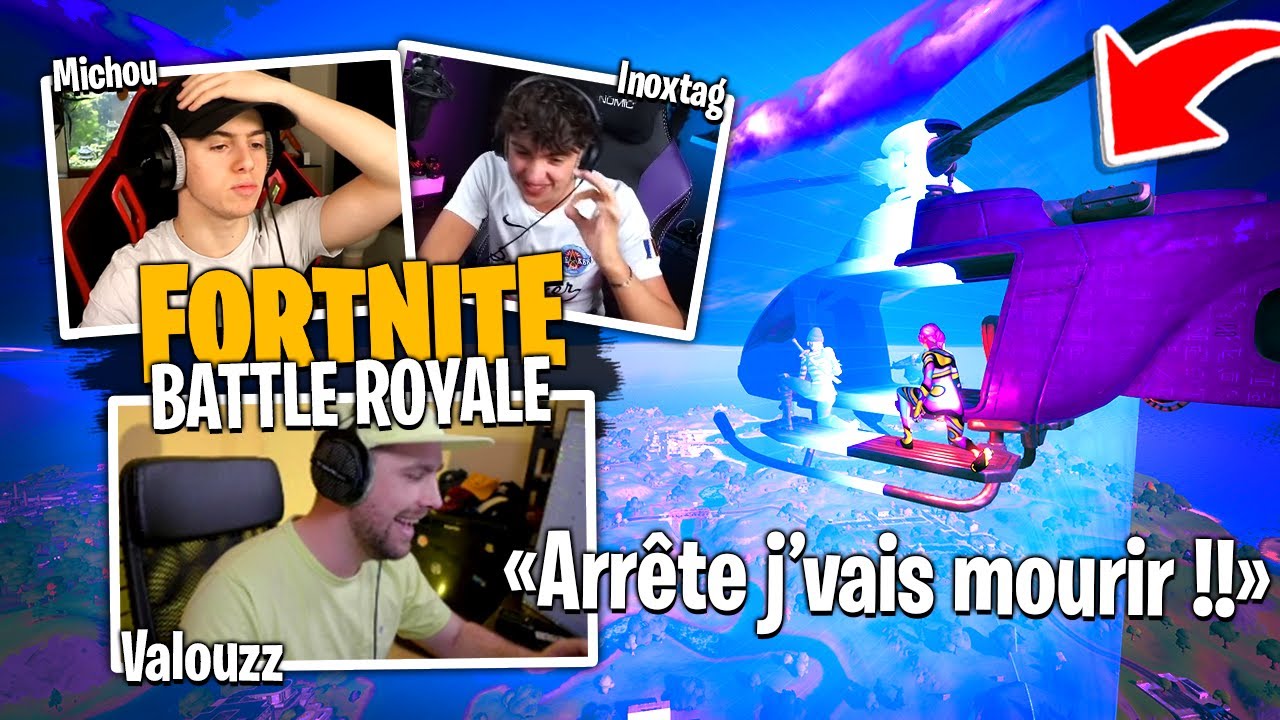 Inoxtag et Michou me refont jouer au Battle Royale de Fortnite... (j'suis mort de rire)