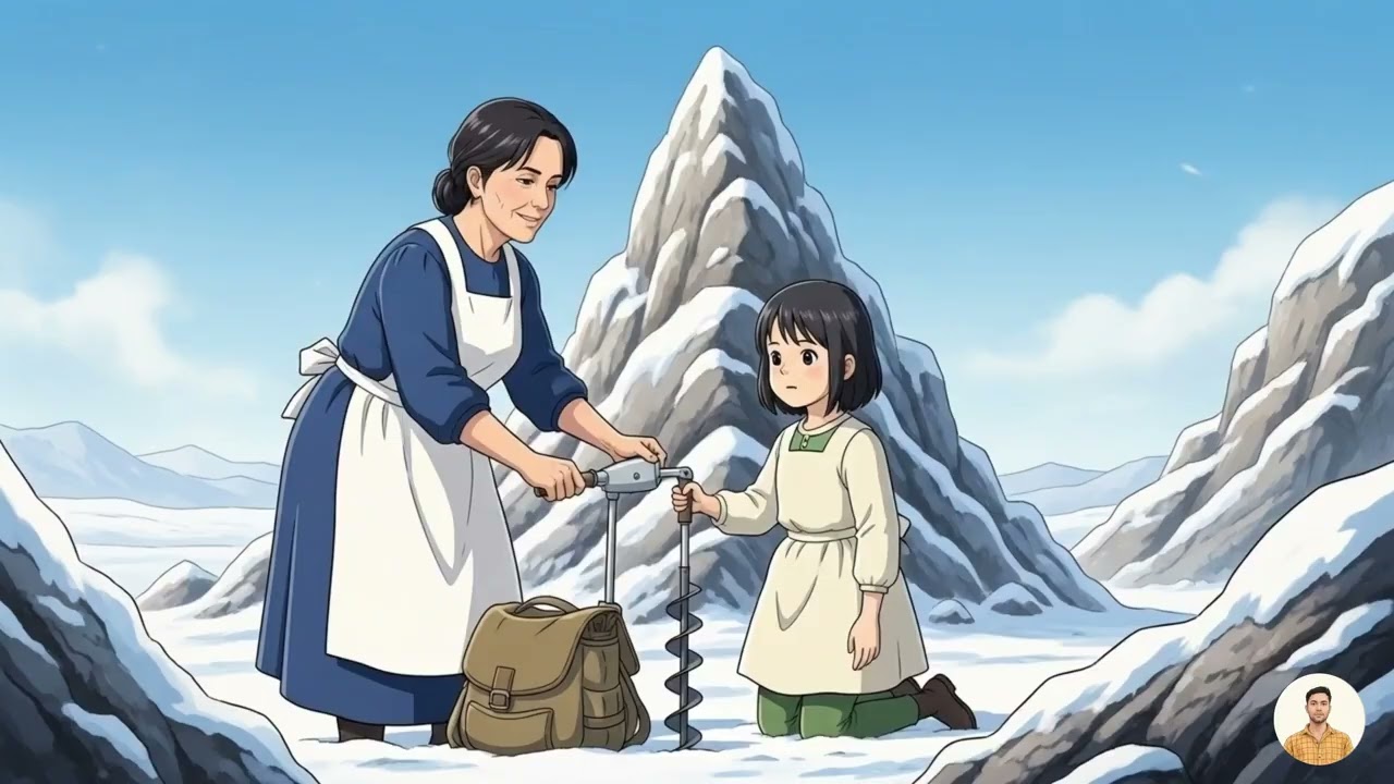 Surviving a Snowstorm in a Cave House | Ice Fishing at Dawn & Cooking  Ghibli  Style ASMR Video