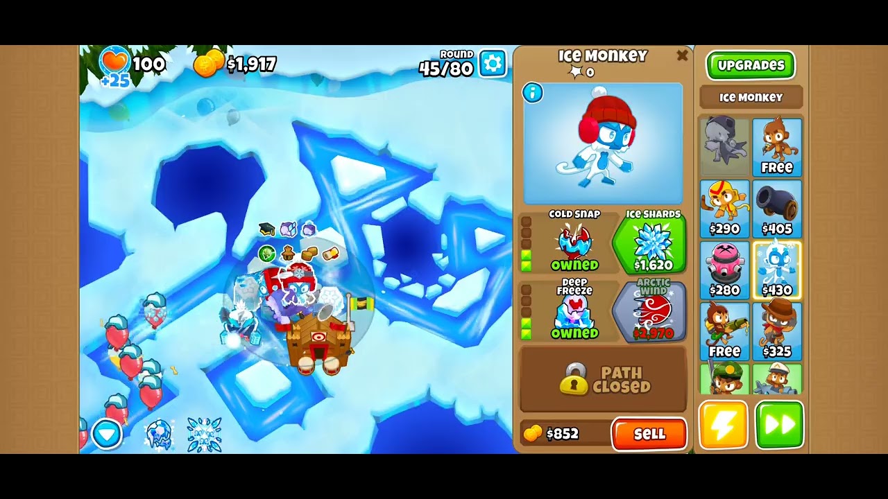 Frozen Over. Ice monkey only.