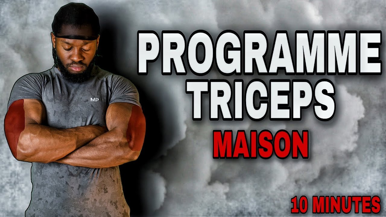 PROGRAMME TRICEPS MAISON EN 10 MINUTES ( Dips barre )