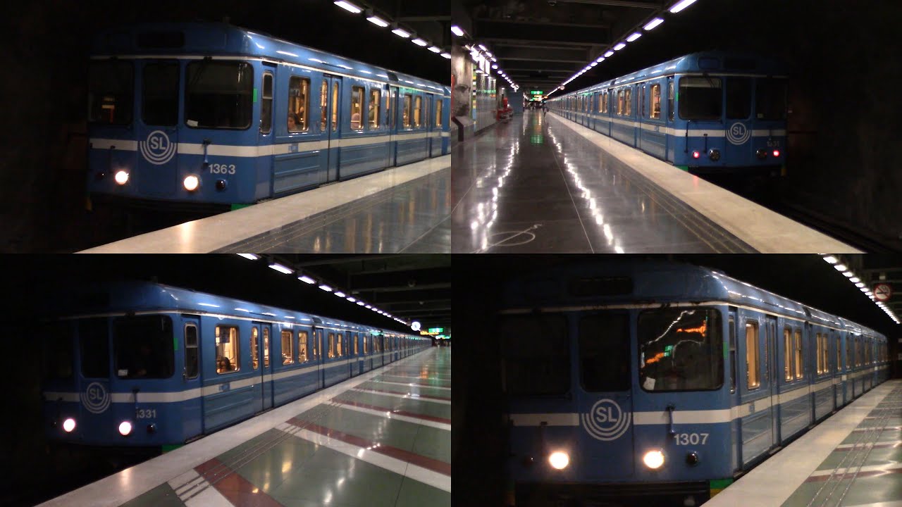 ᴴᴰ Stockholm Metro: C14 train action on the blue line (2023/06/15)