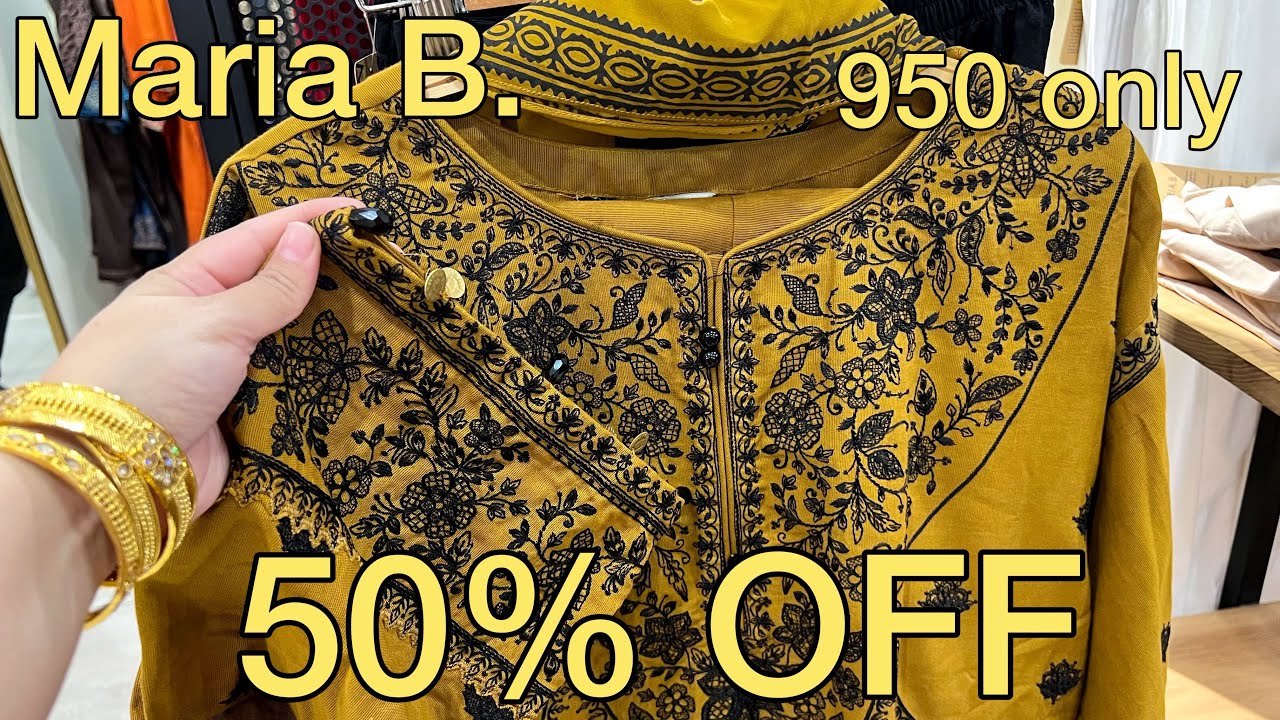 50% off Maria B. sale & new winter pret collection 2023