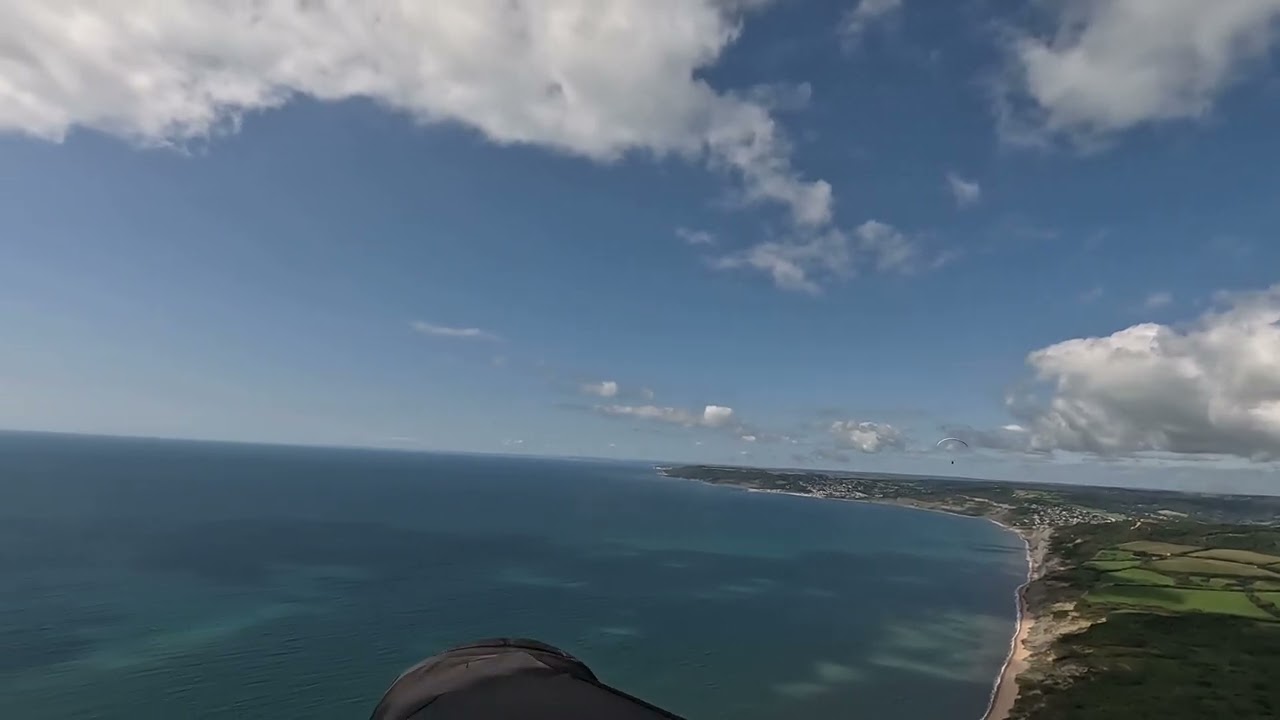 Paragliding at golden cap in Dorset 22/08/23, what a place!
