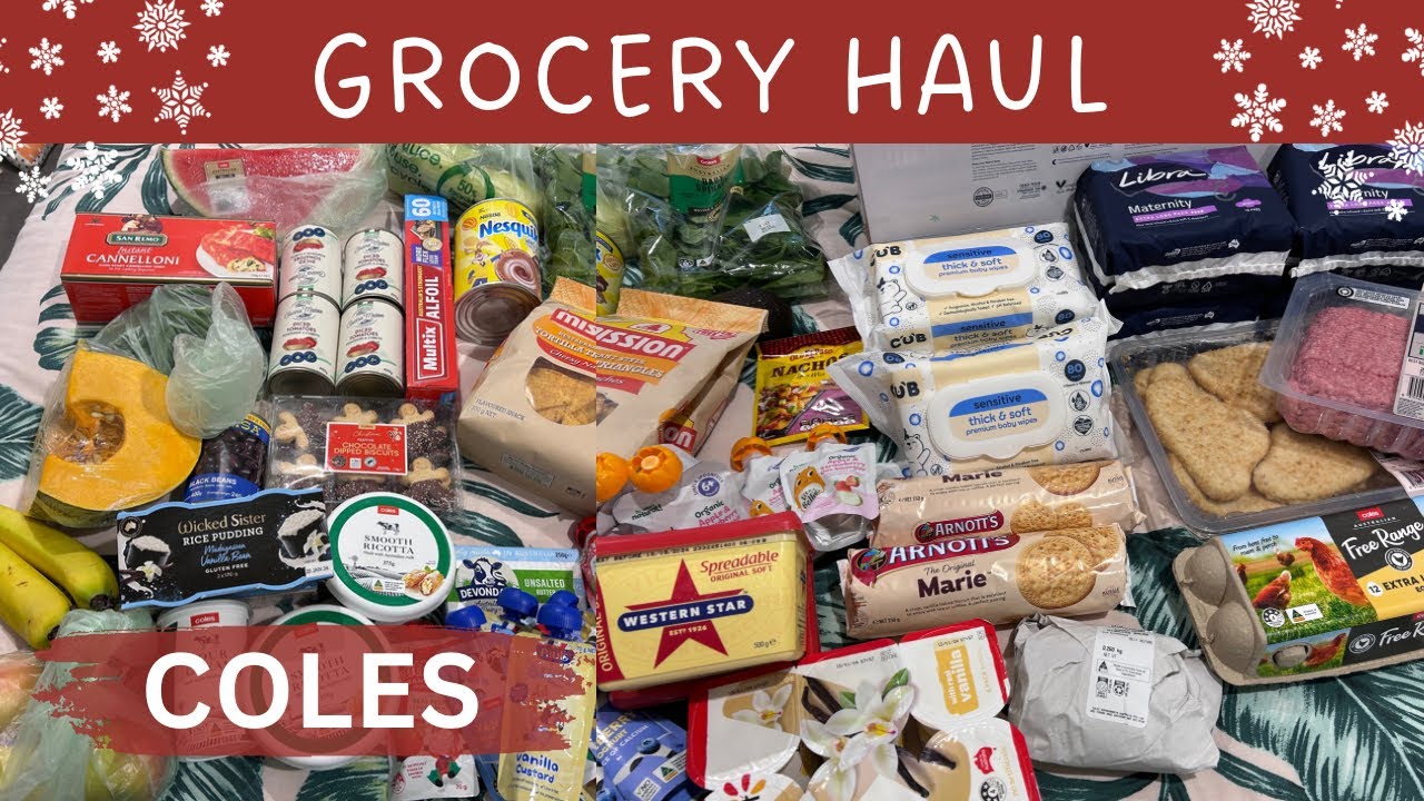 COLES GROCERY HAUL | ONLINE SHOP WITH DISCOUNT