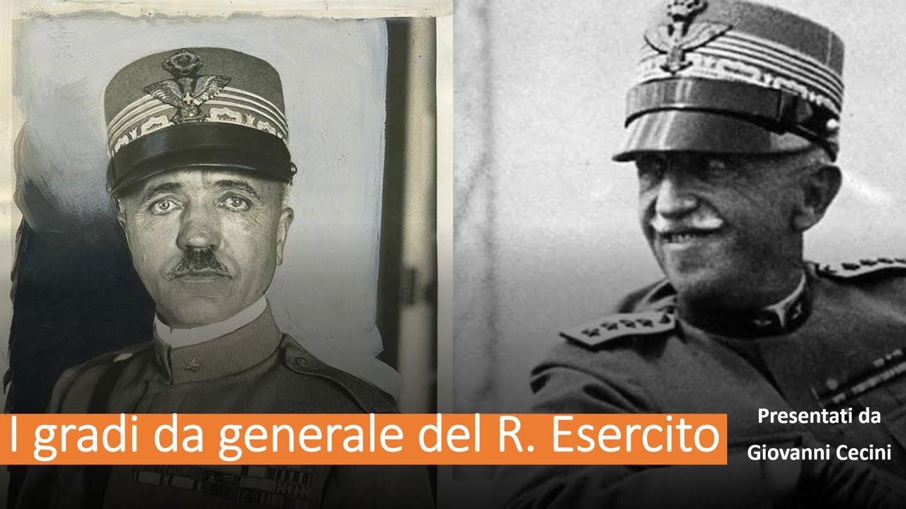 I gradi da generale (e maresciallo) del Regio Esercito (1915-1946) presentati da Giovanni Cecini