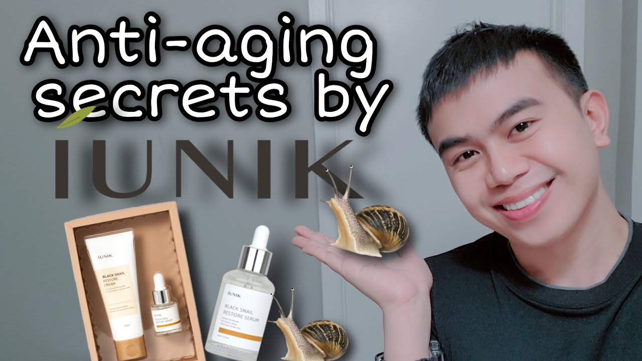 IUNIK & Anti-aging secrets | Black snail cream & serum review