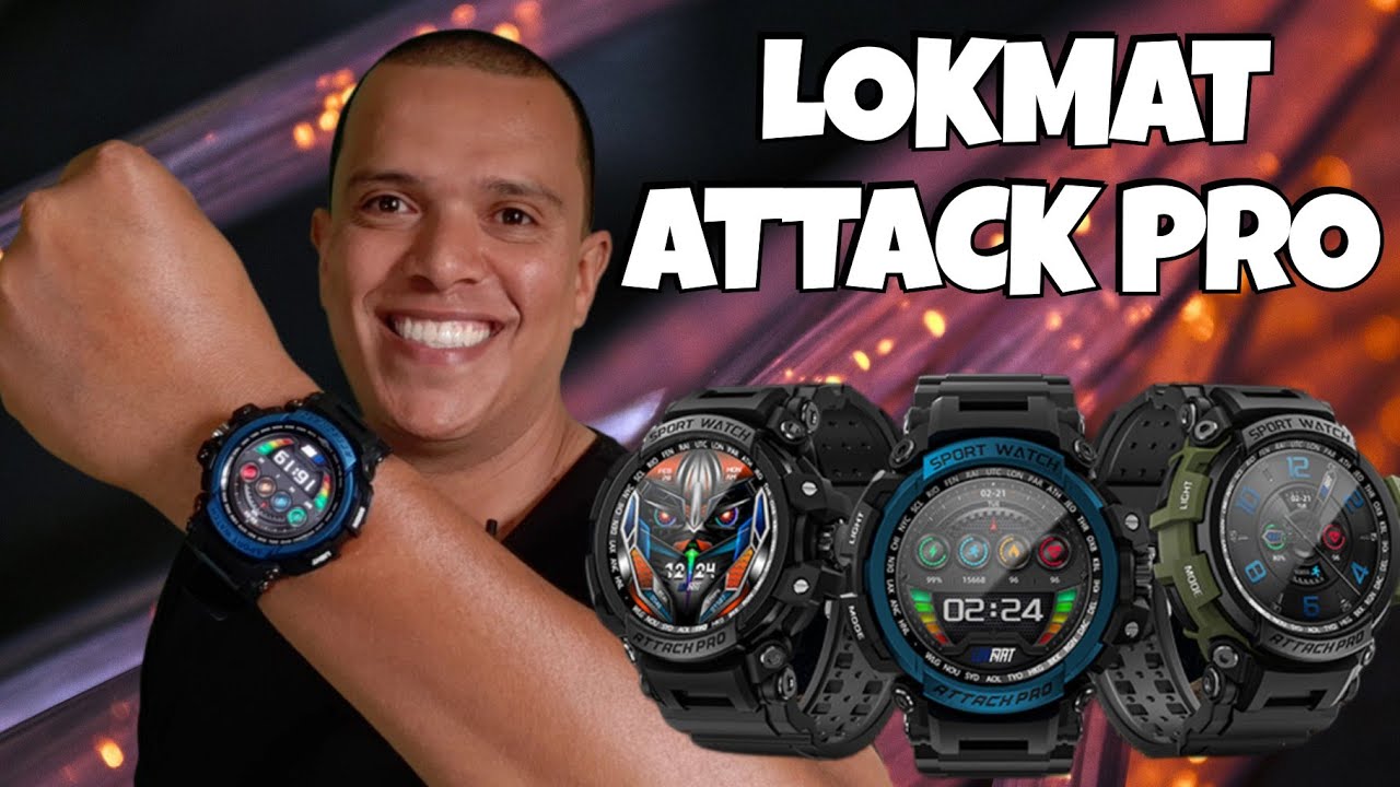 LOKMAT ATTACK PRO | Unboxing Smartwatch Robusto RAÇUDO e BRABO!!!