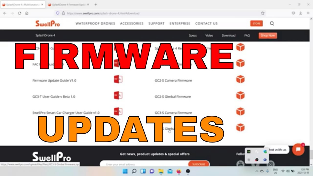 SPLASH DRONE 4 FIRMWARE UPDATES