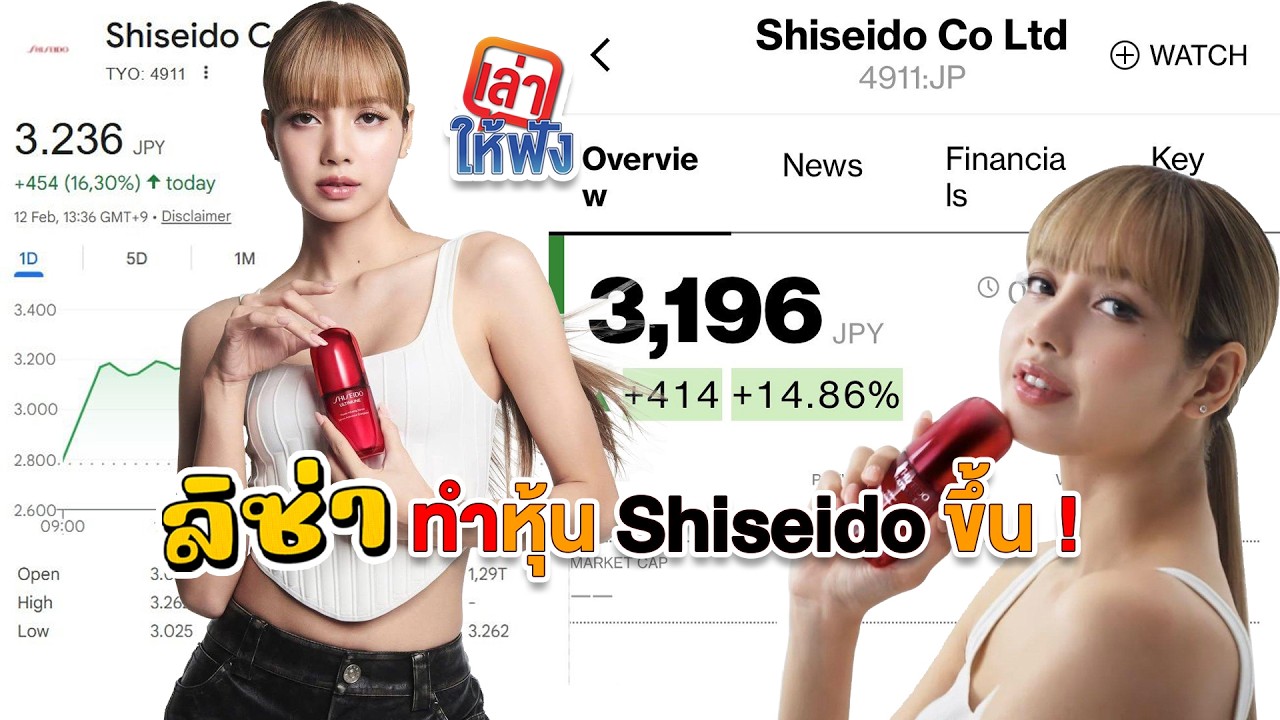 ภูมิใจสุด ๆ! ลิซ่าทำ CEO Shiseido ชม ทำหุ้นทะยานแรงที่สุดในรอบ 8 ปี