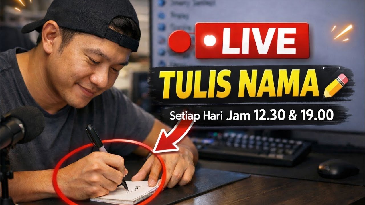 LIVE!!! TULIS NAMA KALIAN LAGI KOMEN SEKARANG TEMAN TEMAN