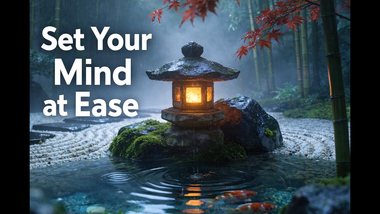 Set Your Mind At Ease !!!    Zen Garden Rain Sounds for Deep Sleep & Relaxation
