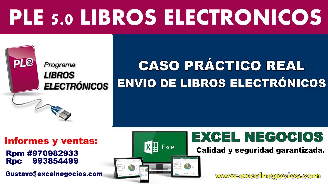 Env&iacute;o de Libros electr&oacute;nicos PLE 5.0.0.5 (Despeja tus dudas aqu&iacute;)