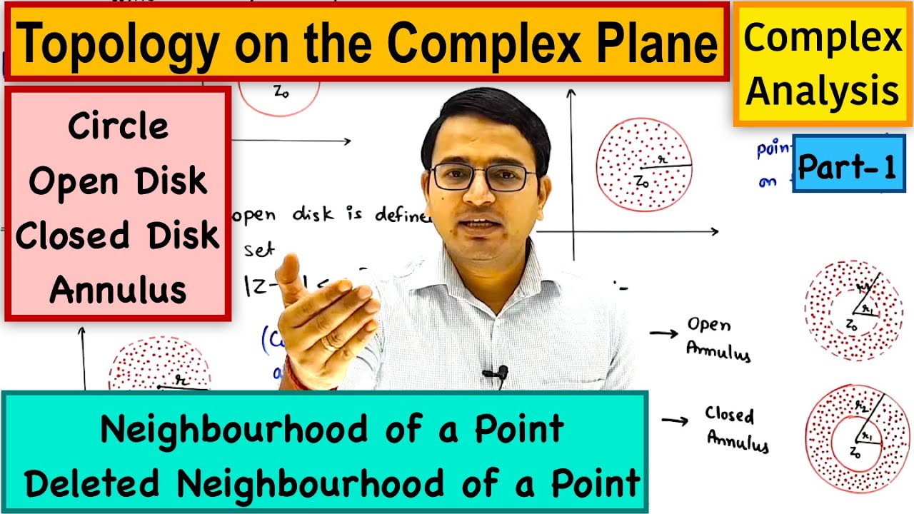 Open Disk, Closed Disk, Annulus, Neighbourhood & Deleted Neighbourhood of a point : topology part-1