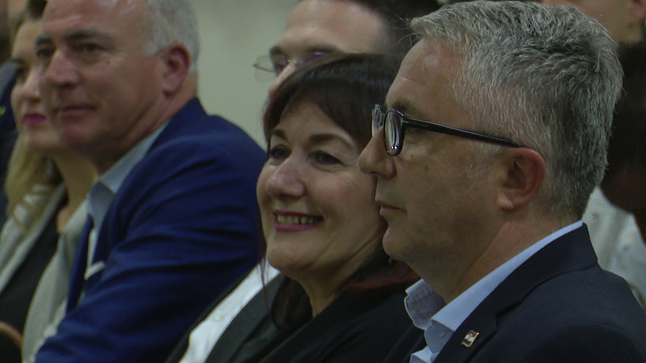 SBTV - DNEVNIK - PLAVI TIM HDZ-a NA SKUPU U SLAVONSKOM BRODU - 08.05.2019.