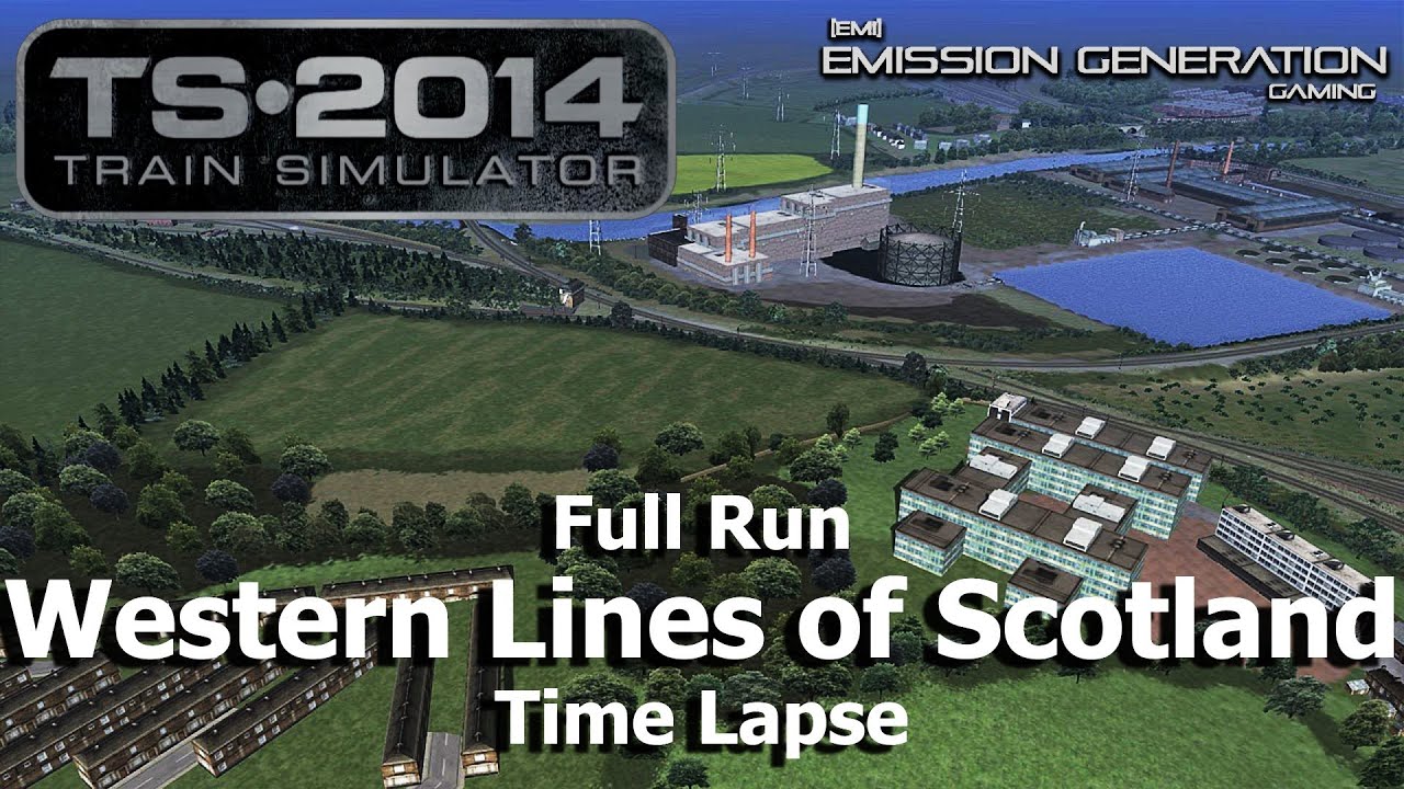 Western Lines Of Scotland Full Run - Time Lapse - Train Simulator 2014