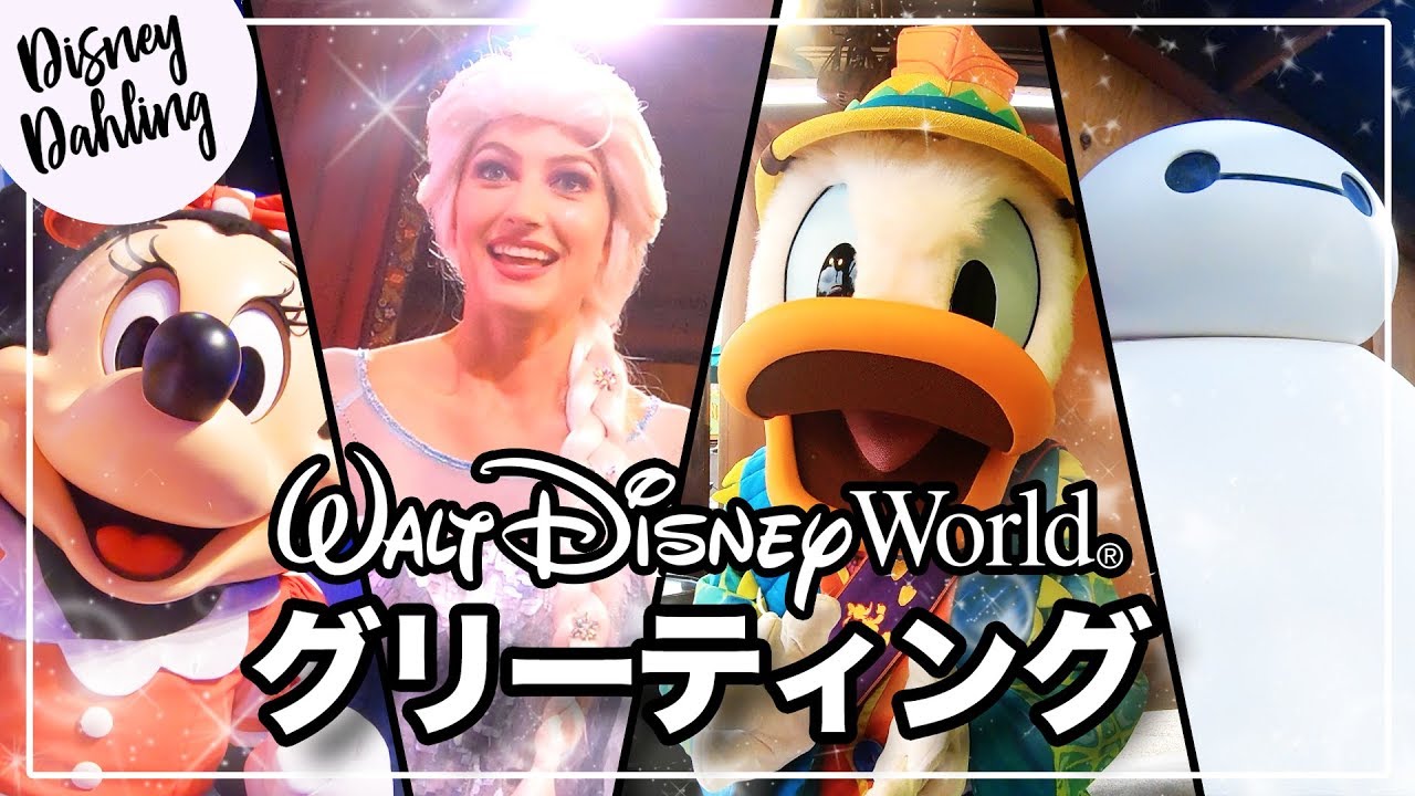 ディズニーワールドでグリーティング35連発！(日本語字幕付き)| Character meet and greets at WDW!