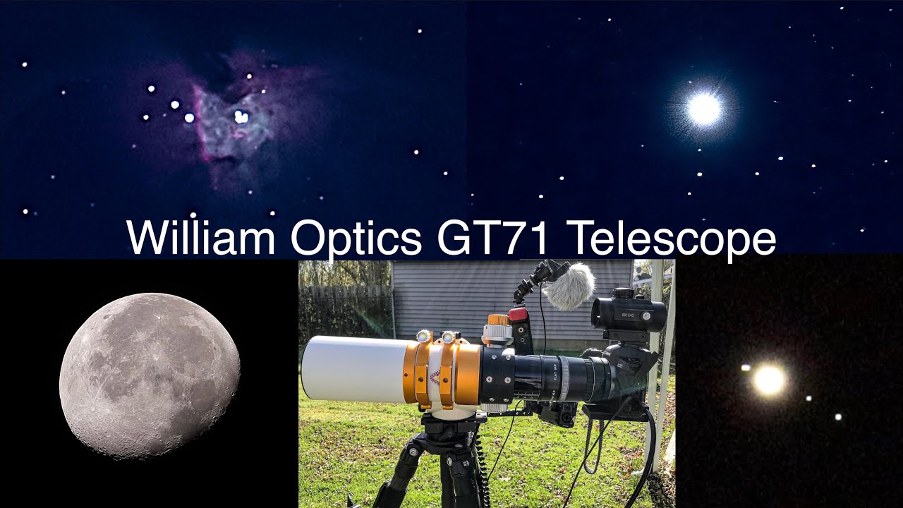 William Optics GT71 Telescope - Orion Nebula, Sirius, Moon & Venus