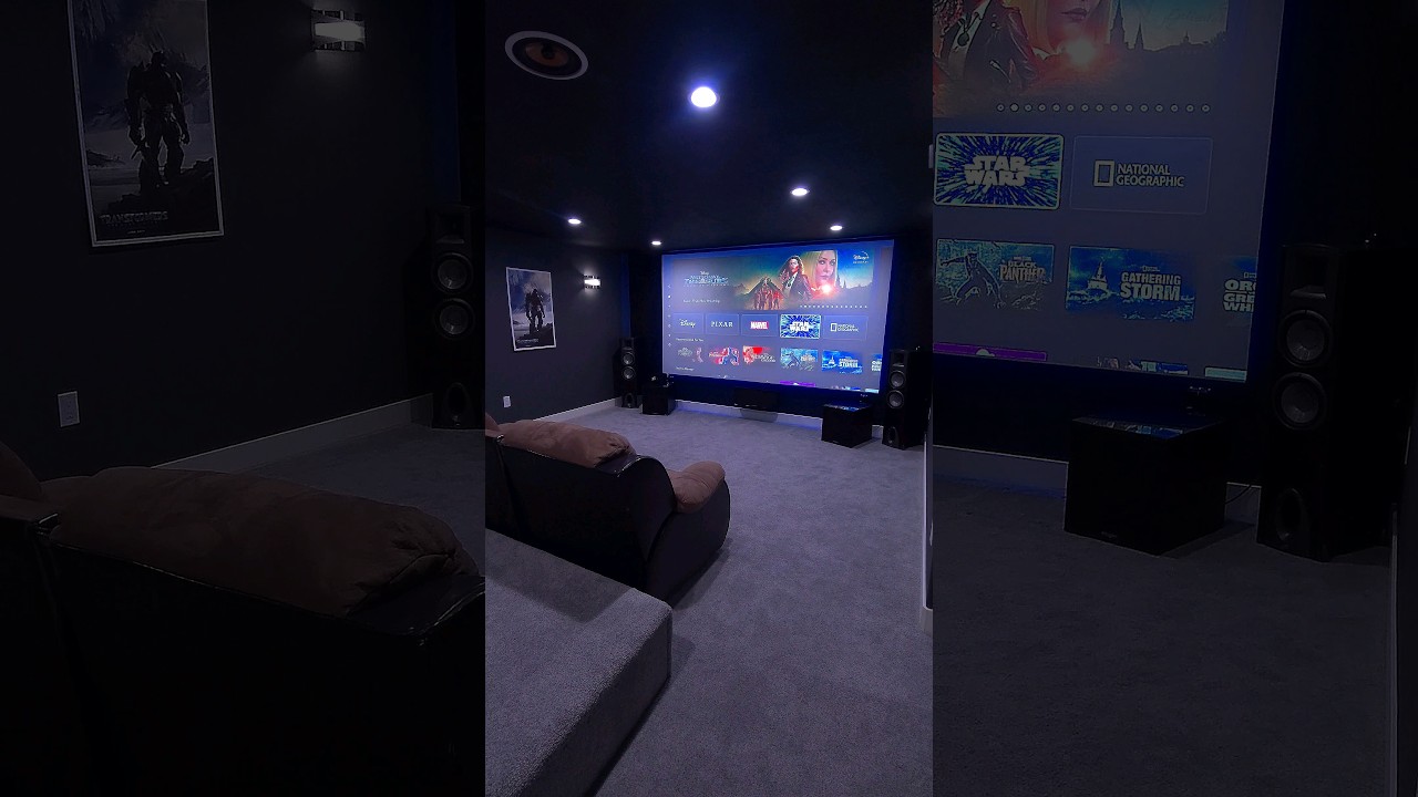 Luxury Home Cinema | Gaming Room  #shorts