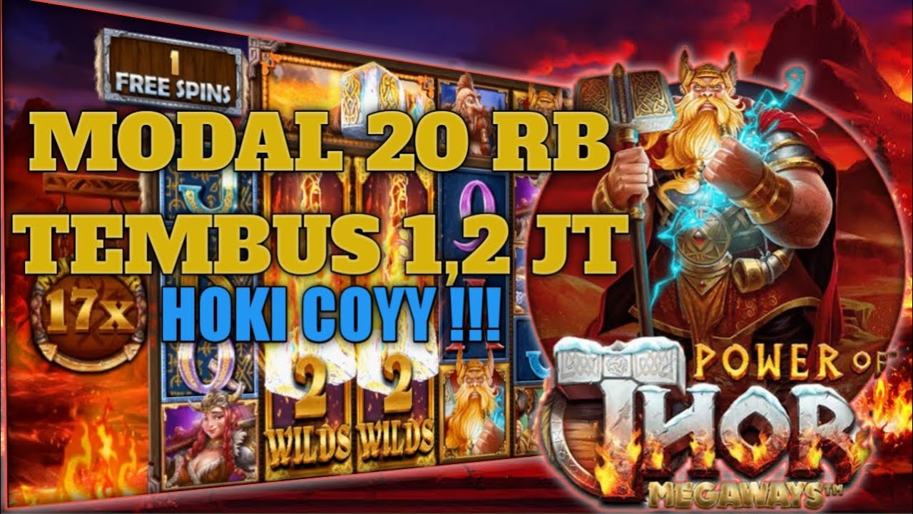 MENANG BESAR SLOT THOR MEGAWAYS !!! MODAL 20 RB MELEDAK 1,2 JT