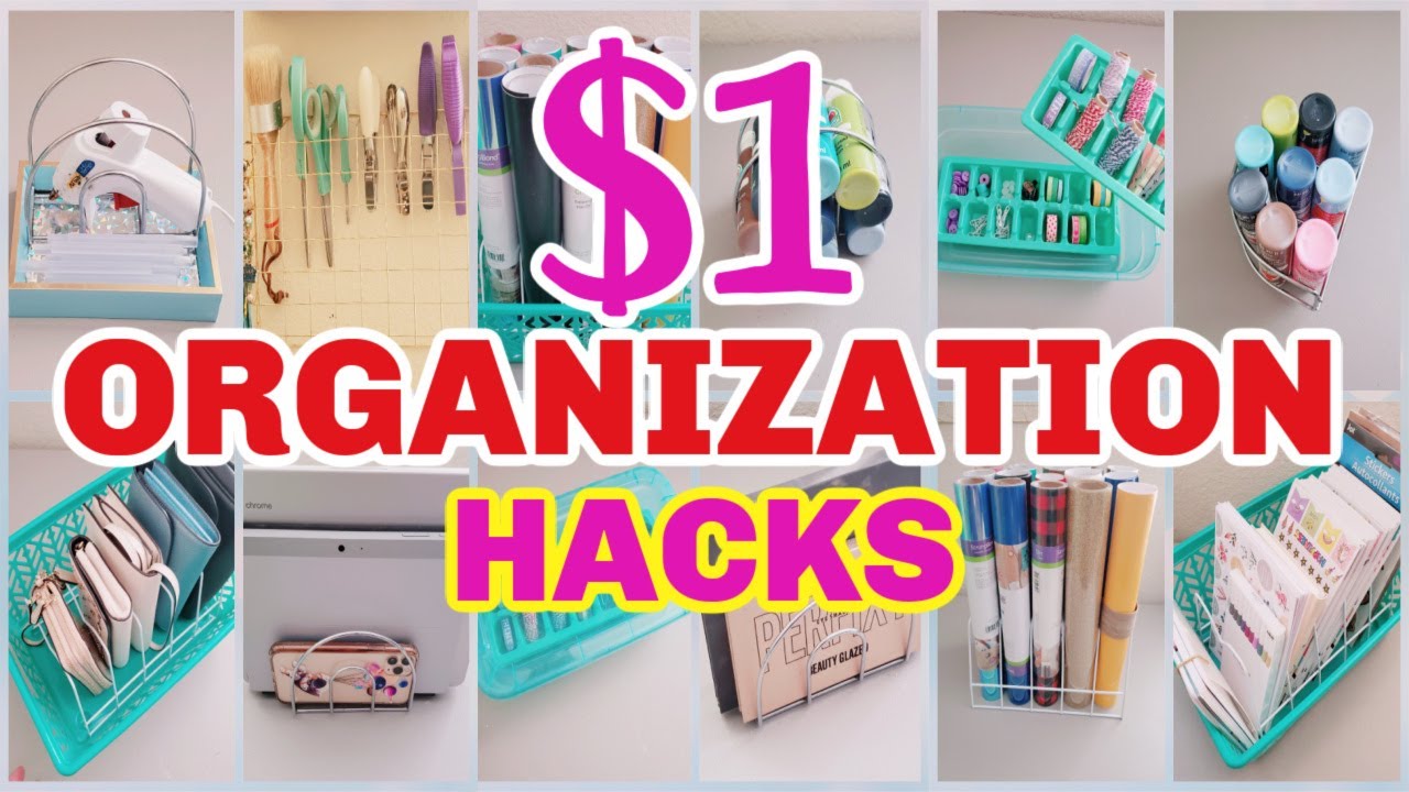 16+ AMAZING DOLLAR TREE ORGANIZATION IDEAS AND HACKS THAT YOU CAN ACTUALLY USE NO TOOLS REQUIRED!