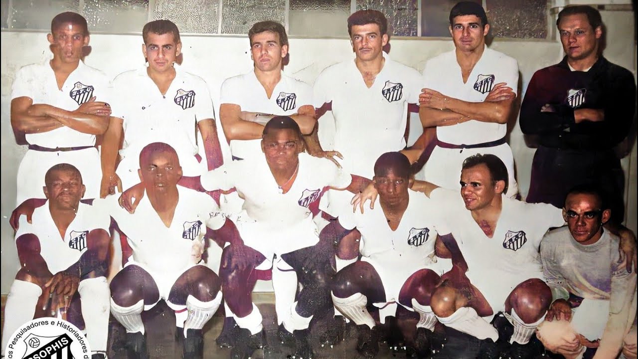 São Paulo 2 x 5 Santos  - 05/12/1962 - Santos Tricampeão Paulista