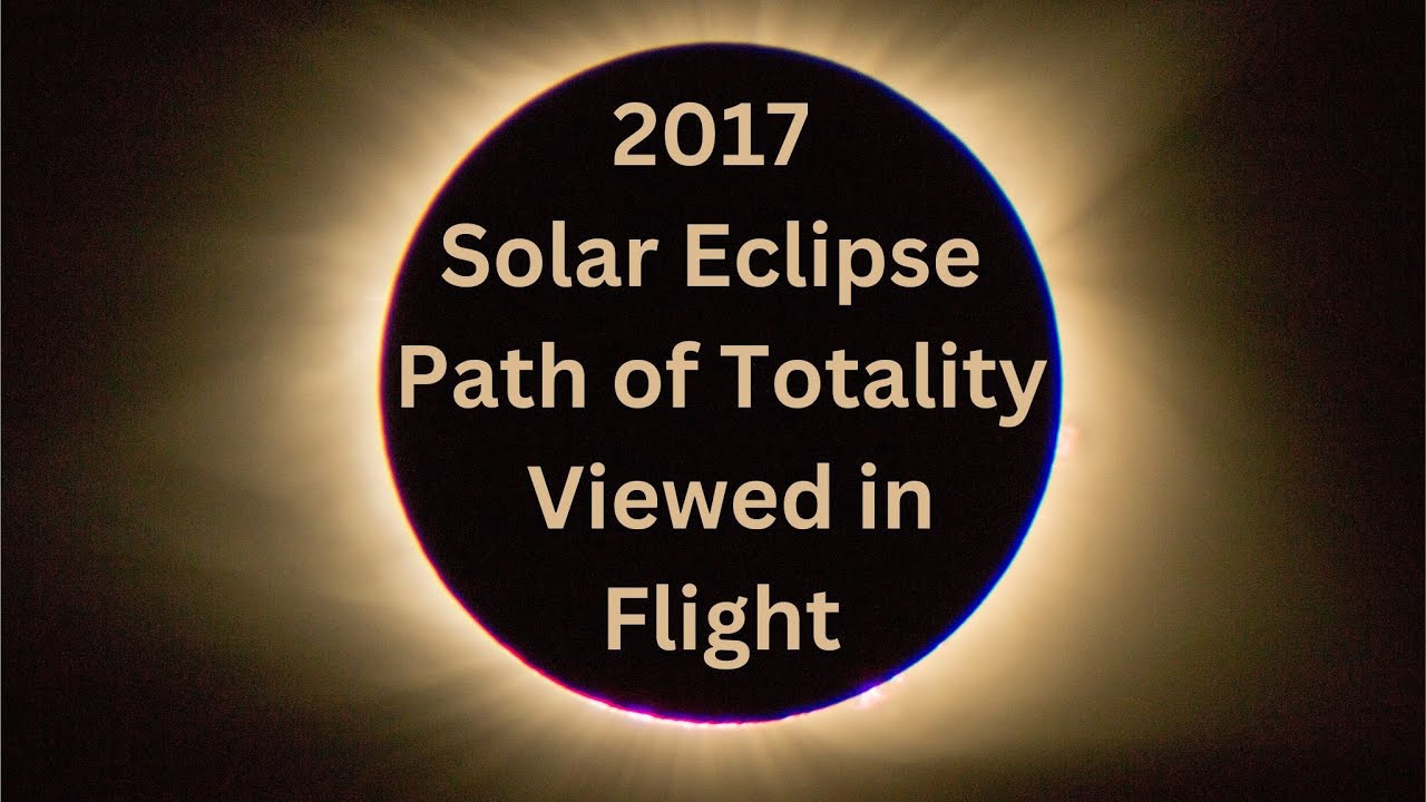 Solar Eclipse 2017 Viewed in Flight over Path of Totality in central Missouri (x5 speed)