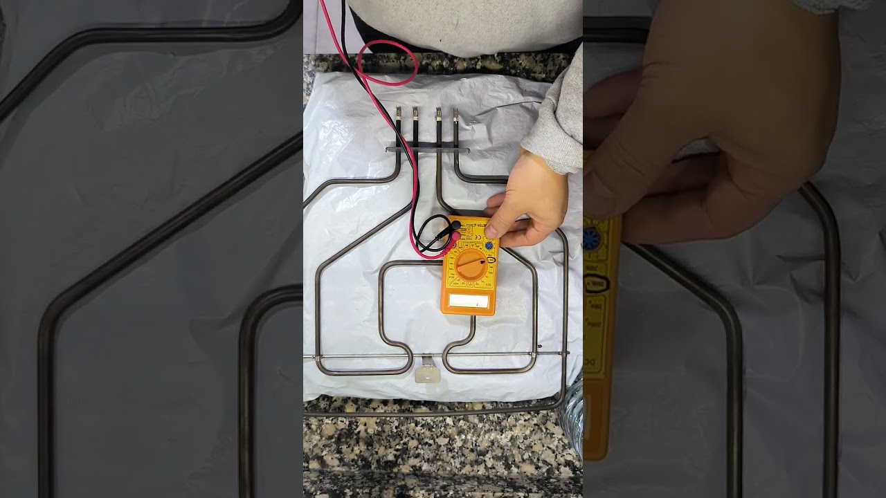 como comprobar resistencia Horno. y saber si esta rota.