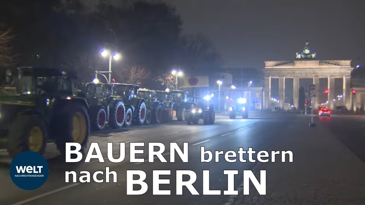 BERLIN: Tausende Bauern protestieren gegen Agrarpolitik