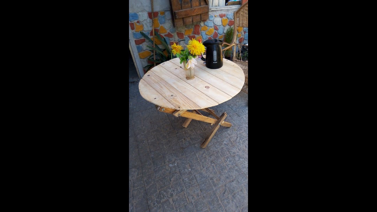 COMO HACER UNA MESITA PLEGABLE DE MADERA