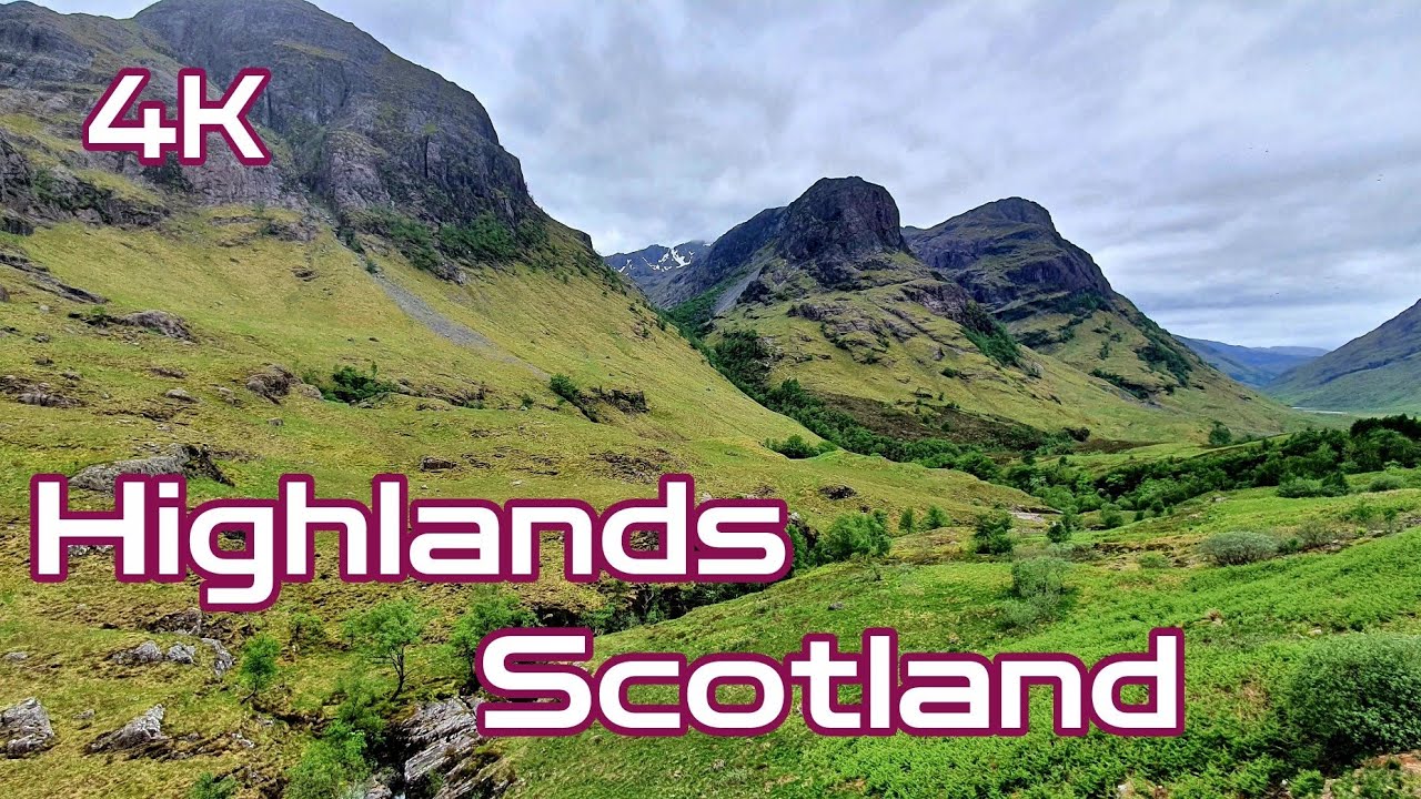 Treadmill virtual Run / Walk / Hike - Glencoe Highlands, Scotland&bull;4K virtual scenery&bull;Amazing nature