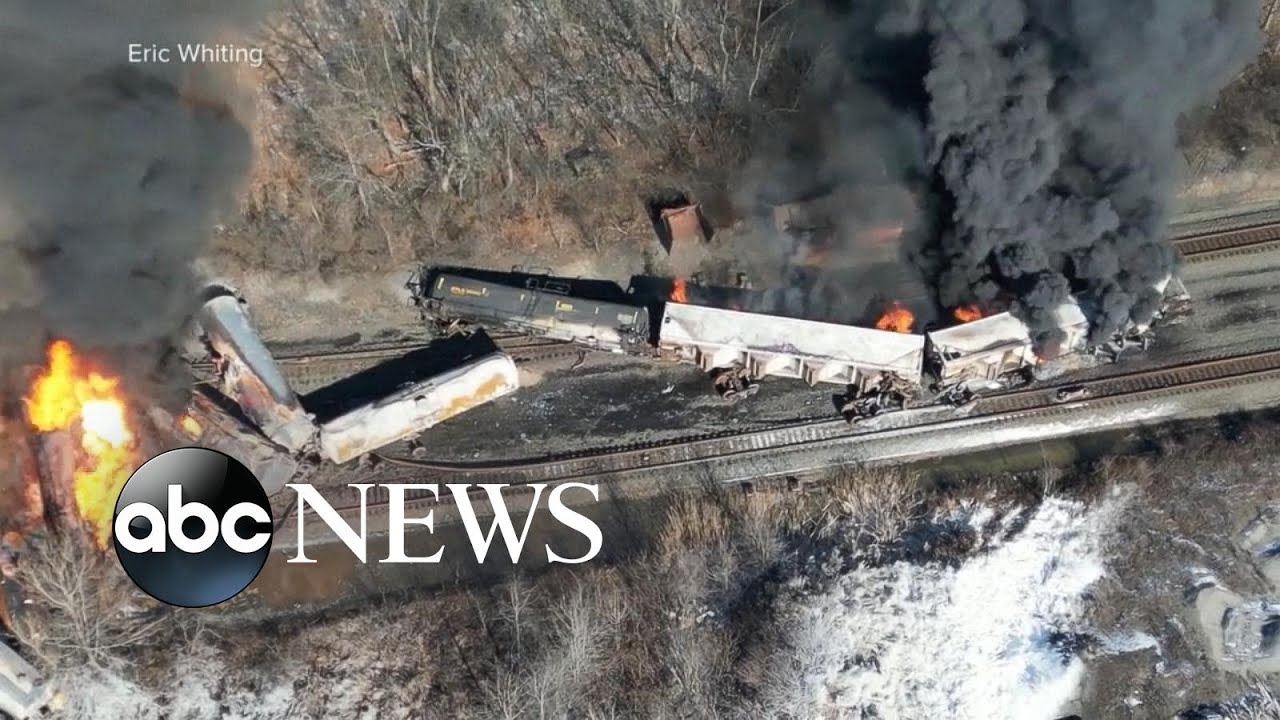 Urgent evacuation call as officials scramble to avoid rail car explosion | ABC News