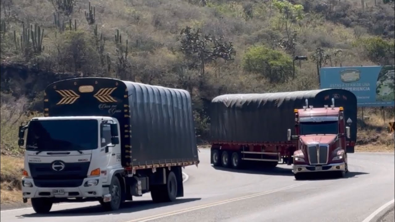 Cruzando el Cañón Del Chicamocha “PESCADERO” | Tractomulas y Camiones Colombianos | Alejo Trucks