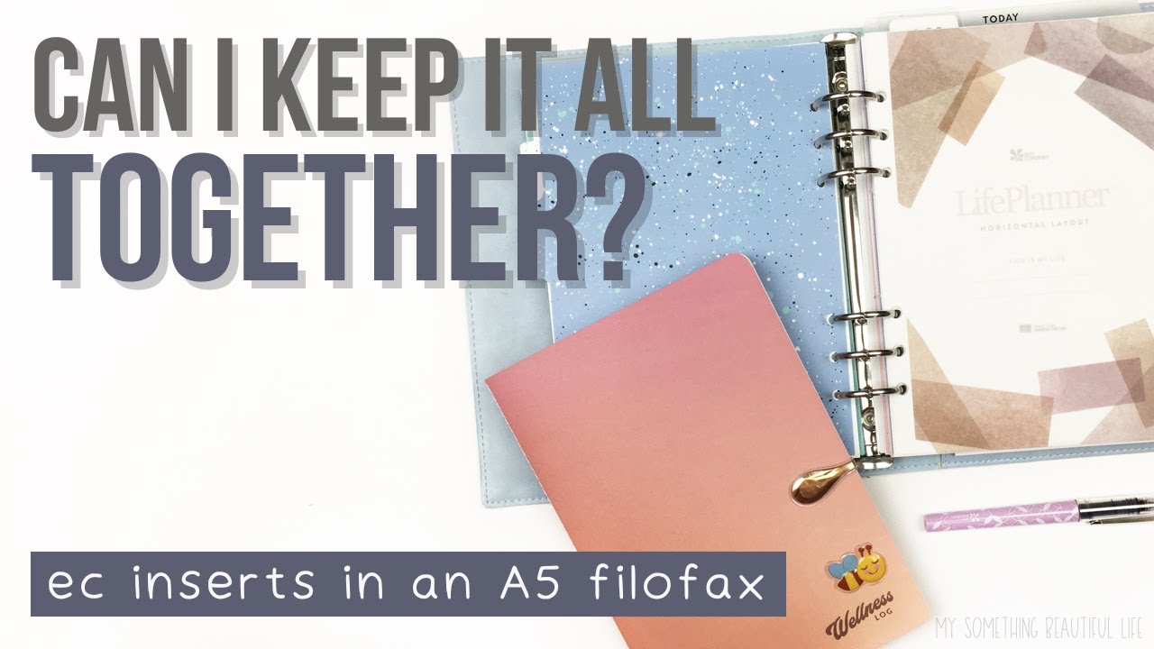SETTING UP MY A5 FILOFAX | Erin Condren A5 Agenda ECLP Inserts