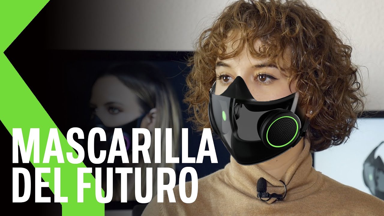 Project Hazel, 😷 Mascarilla de Razer reutilizable, transparente, con luces RGB, micrófono y altavoz