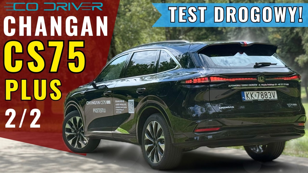 Changan CS75 Plus - TEST PL [2/2 Prowadzenie, osiągi, spalanie, 0-100 km/h] | 1.5 Turbo 180 KM 8AT