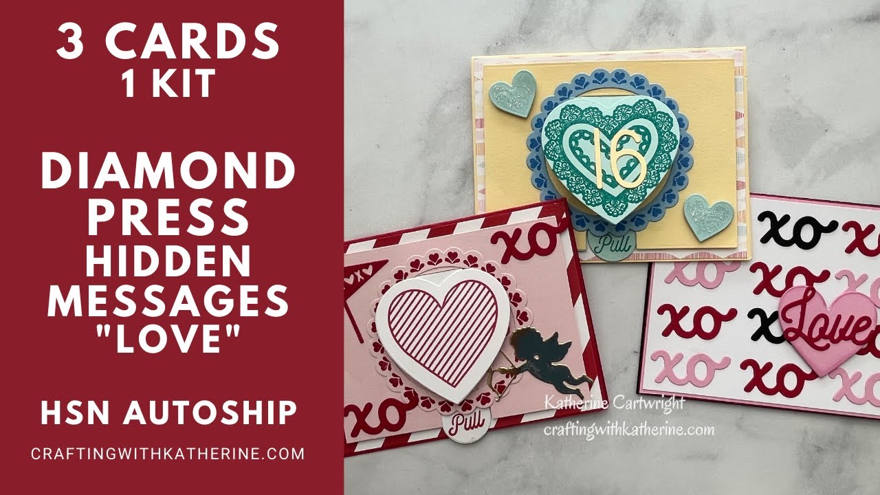 3 Cards 1 Kit | Diamond Press Interactive  Pull Tab Hidden Messages 