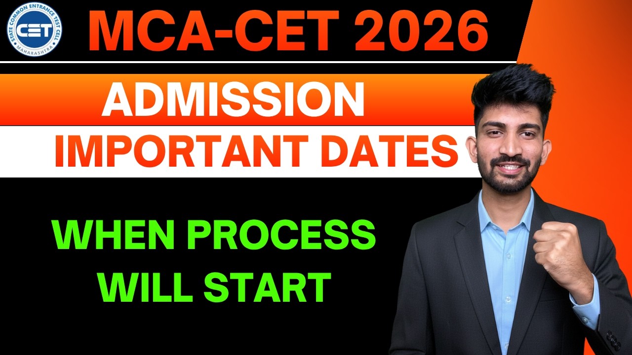 Mca Admission Process Important Dates 2026 | Mca cet admission updates 2026