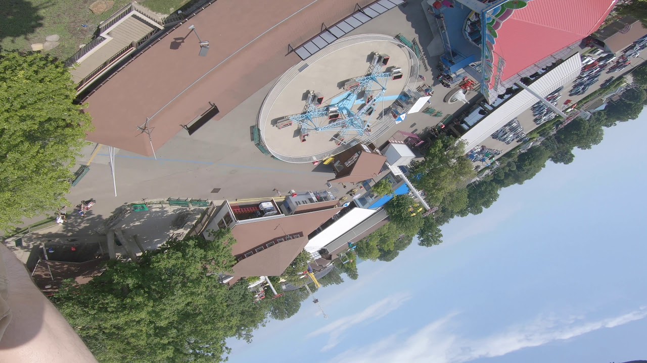 Chaos Flat Ride at Waldameer Theme Park Erie PA